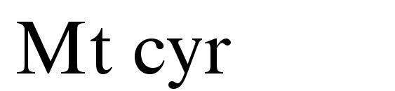 Mt cyr Font