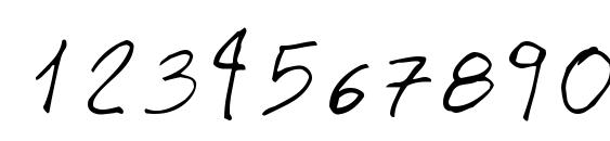 MT Matto Script Normal Font, Number Fonts