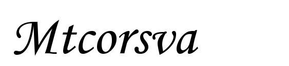 Mtcorsva Font