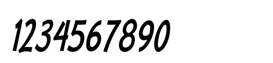 MufferawCd Italic Font, Number Fonts