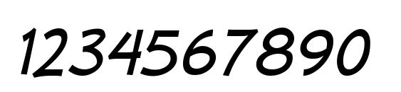 MufferawRg Italic Font, Number Fonts