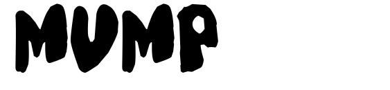 шрифт Mump, бесплатный шрифт Mump, предварительный просмотр шрифта Mump