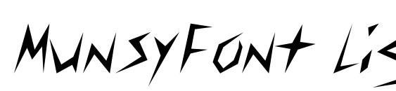 MunsyFont Light font, free MunsyFont Light font, preview MunsyFont Light font