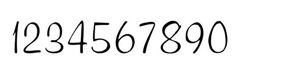 Muriel Font, Number Fonts