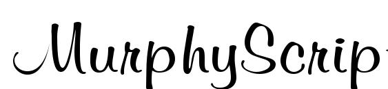шрифт MurphyScriptViva Regular, бесплатный шрифт MurphyScriptViva Regular, предварительный просмотр шрифта MurphyScriptViva Regular