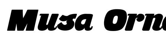 шрифт Musa Ornata, бесплатный шрифт Musa Ornata, предварительный просмотр шрифта Musa Ornata