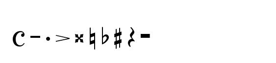 Musicalpi Font, Number Fonts