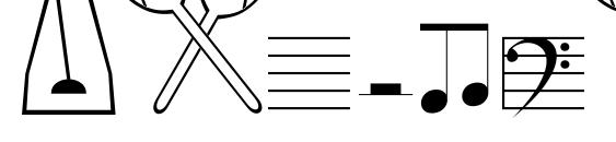 шрифт Musicfun, бесплатный шрифт Musicfun, предварительный просмотр шрифта Musicfun