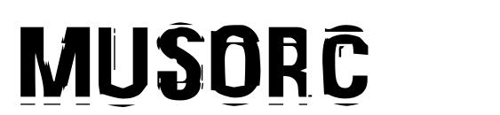 Musorc font, free Musorc font, preview Musorc font