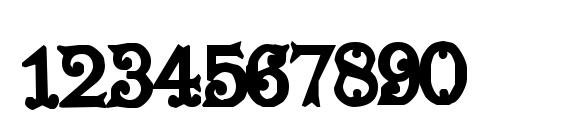 Mustachio Font, Number Fonts