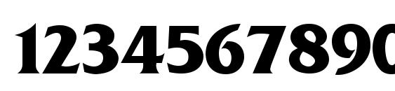 Muster Condensed SSi Bold Condensed Font, Number Fonts