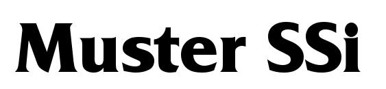 Muster SSi Bold Font