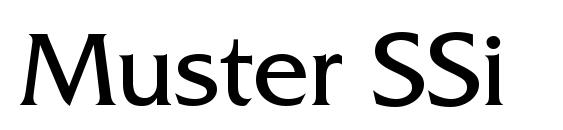 шрифт Muster SSi, бесплатный шрифт Muster SSi, предварительный просмотр шрифта Muster SSi