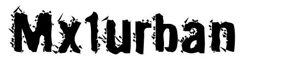 Mx1urban font, free Mx1urban font, preview Mx1urban font