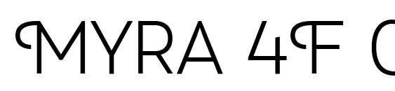 Myra 4F Caps Light Font