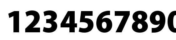 MyriadPro BlackSemiCn Font, Number Fonts