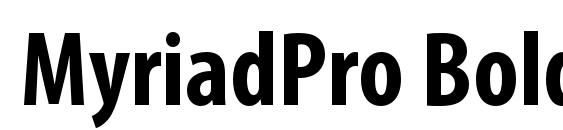 MyriadPro BoldCond font, free MyriadPro BoldCond font, preview MyriadPro BoldCond font