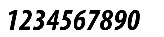 MyriadPro BoldCondIt Font, Number Fonts