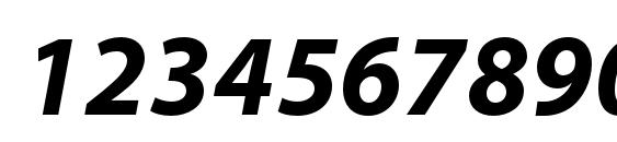 MyriadPro BoldIt Font, Number Fonts