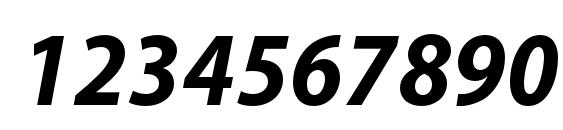 MyriadPro BoldSemiCnIt Font, Number Fonts