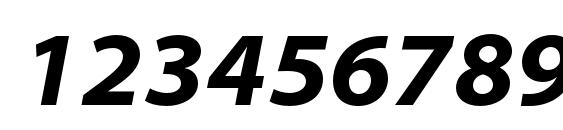 MyriadPro BoldSemiExtIt Font, Number Fonts