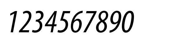 MyriadPro CondIt Font, Number Fonts