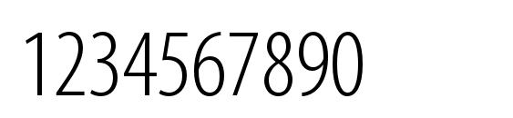 MyriadPro LightCond Font, Number Fonts