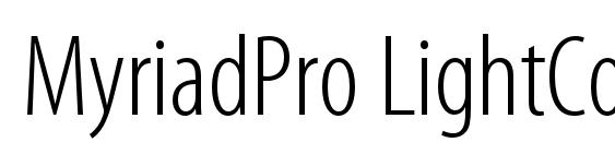 MyriadPro LightCond font, free MyriadPro LightCond font, preview MyriadPro LightCond font