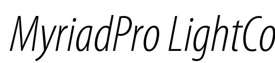 MyriadPro LightCondIt font, free MyriadPro LightCondIt font, preview MyriadPro LightCondIt font