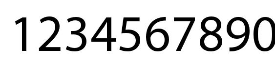 MyriadPro Regular Font, Number Fonts