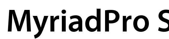 MyriadPro Semibold Font
