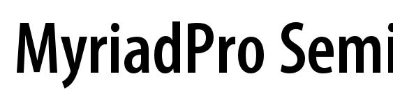 шрифт MyriadPro SemiboldCond, бесплатный шрифт MyriadPro SemiboldCond, предварительный просмотр шрифта MyriadPro SemiboldCond