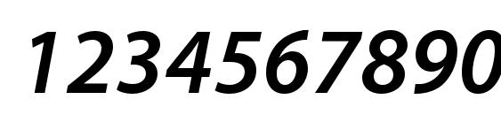 MyriadPro SemiboldIt Font, Number Fonts