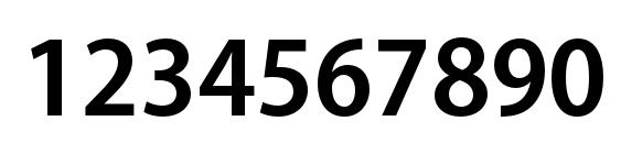 MyriadPro SemiboldSemiCn Font, Number Fonts