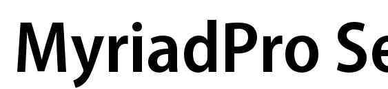 MyriadPro SemiboldSemiCn Font