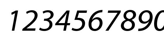 MyriadPro SemiExtIt Font, Number Fonts