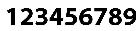 MyriadWebPro Bold Font, Number Fonts