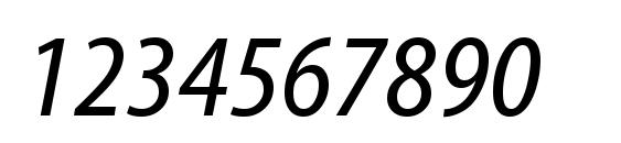 MyriadWebPro CondensedItalic Font, Number Fonts