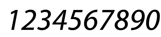 MyriadWebPro Italic Font, Number Fonts