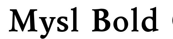 шрифт Mysl Bold Cyrillic, бесплатный шрифт Mysl Bold Cyrillic, предварительный просмотр шрифта Mysl Bold Cyrillic