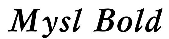 шрифт Mysl Bold Italic.001.001, бесплатный шрифт Mysl Bold Italic.001.001, предварительный просмотр шрифта Mysl Bold Italic.001.001