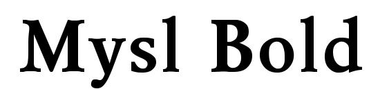 шрифт Mysl Bold, бесплатный шрифт Mysl Bold, предварительный просмотр шрифта Mysl Bold