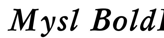 шрифт Mysl BoldItalic Cyrillic, бесплатный шрифт Mysl BoldItalic Cyrillic, предварительный просмотр шрифта Mysl BoldItalic Cyrillic