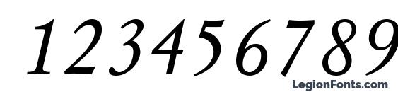 Mysl Italic.001.001 Font, Number Fonts