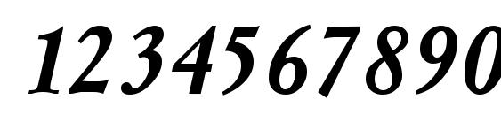 MyslCTT BoldItalic Font, Number Fonts