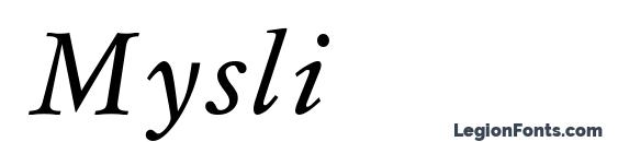 шрифт Mysli, бесплатный шрифт Mysli, предварительный просмотр шрифта Mysli