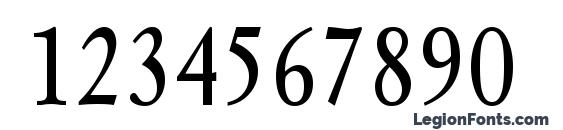 MyslNarrowCTT Font, Number Fonts