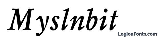 Myslnbit Font