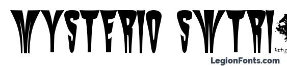 Mysterio SWTrial font, free Mysterio SWTrial font, preview Mysterio SWTrial font