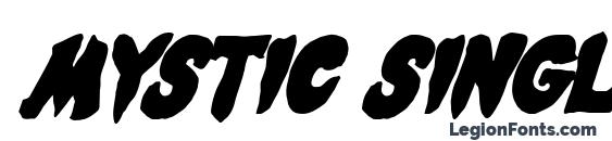Mystic Singler Italic font, free Mystic Singler Italic font, preview Mystic Singler Italic font